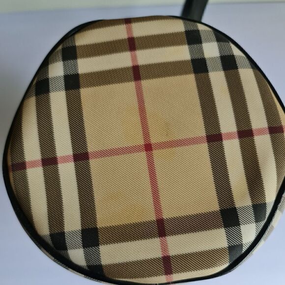 Burberry Vintage Nova Check Papillion Bag Biege/Black - Picture 5 of 16